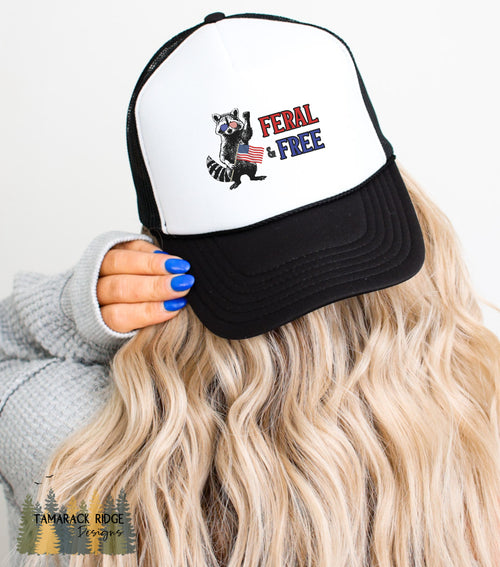 Feral and Free Unisex 4th of July Trucker Hat
