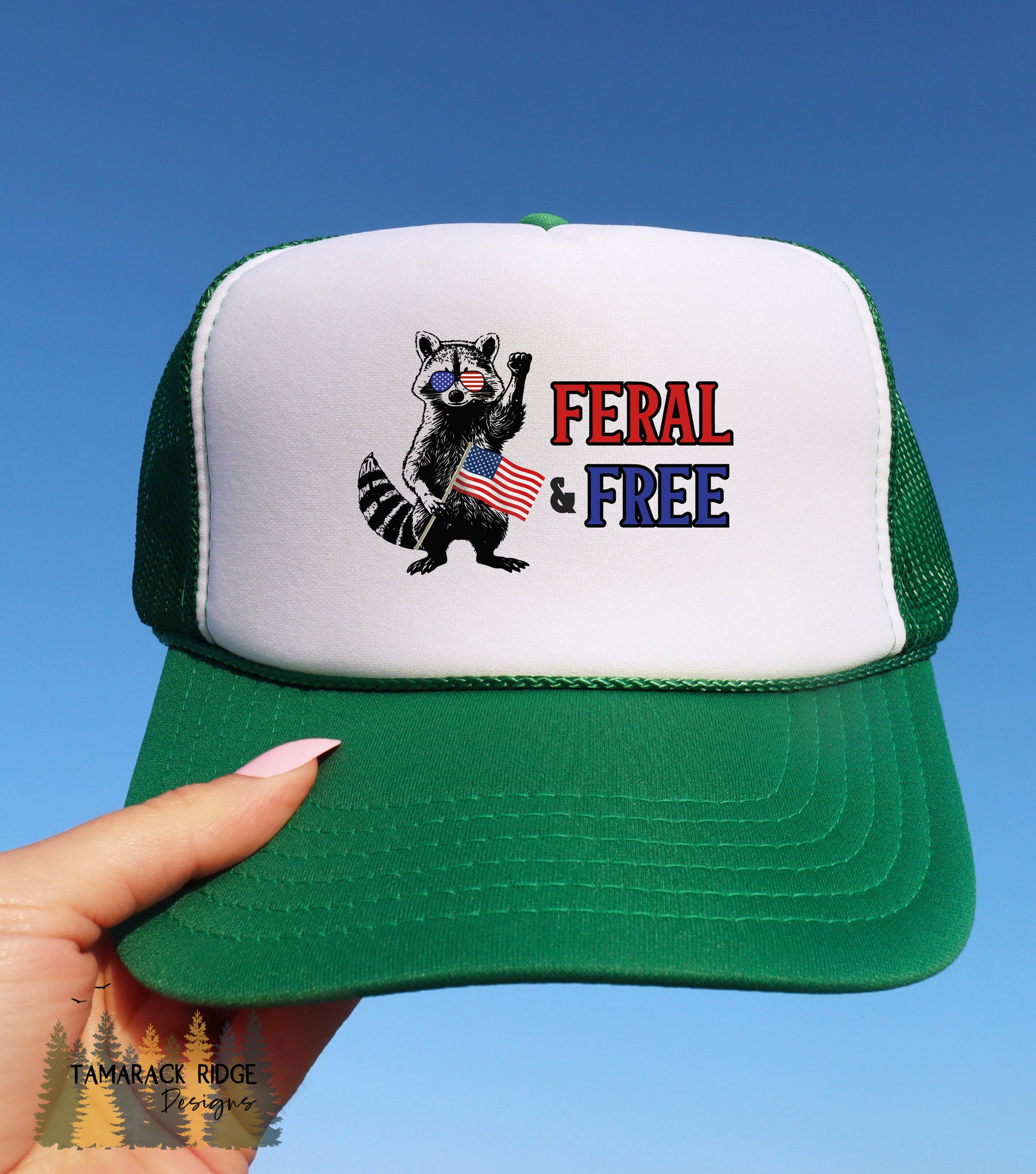 Feral and Free Unisex 4th of July Trucker Hat