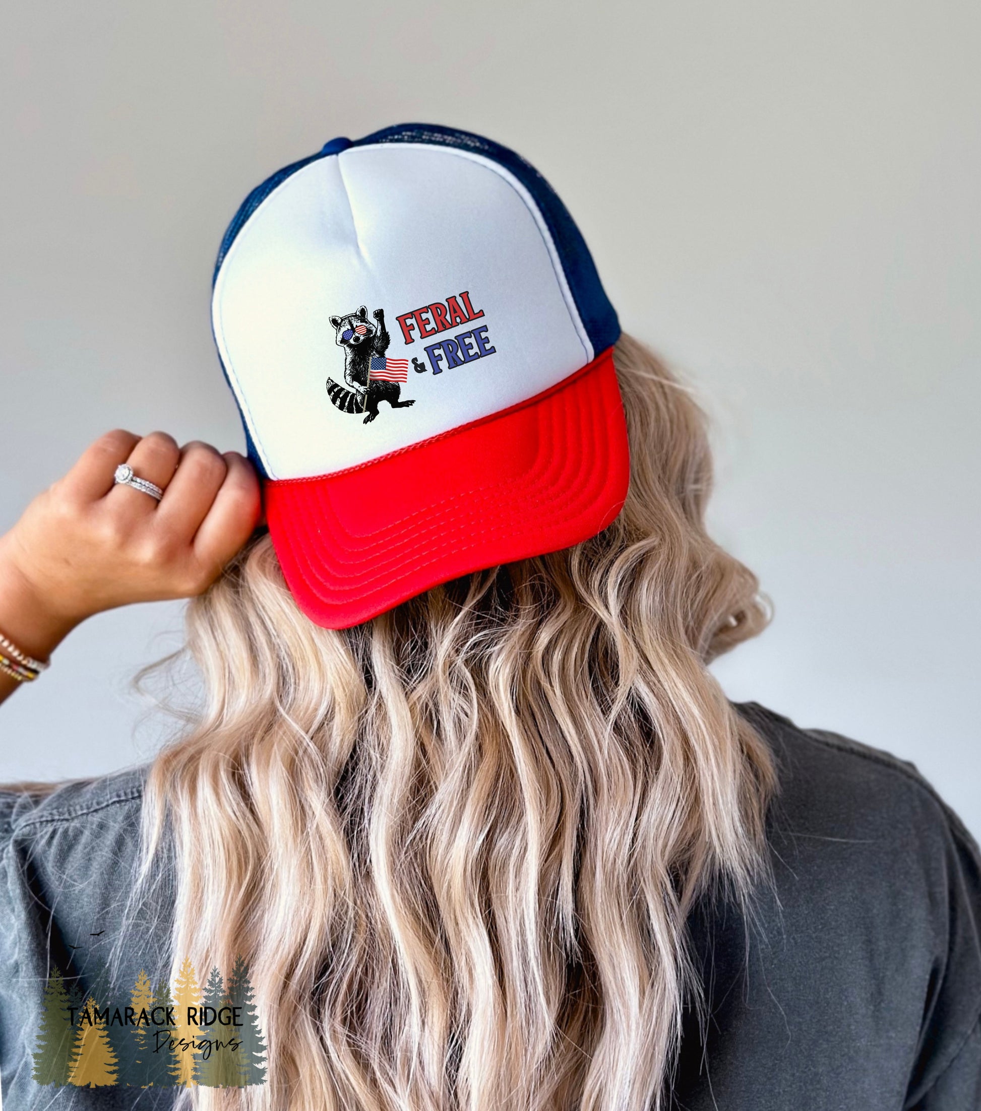 Feral and Free Unisex 4th of July Trucker Hat
