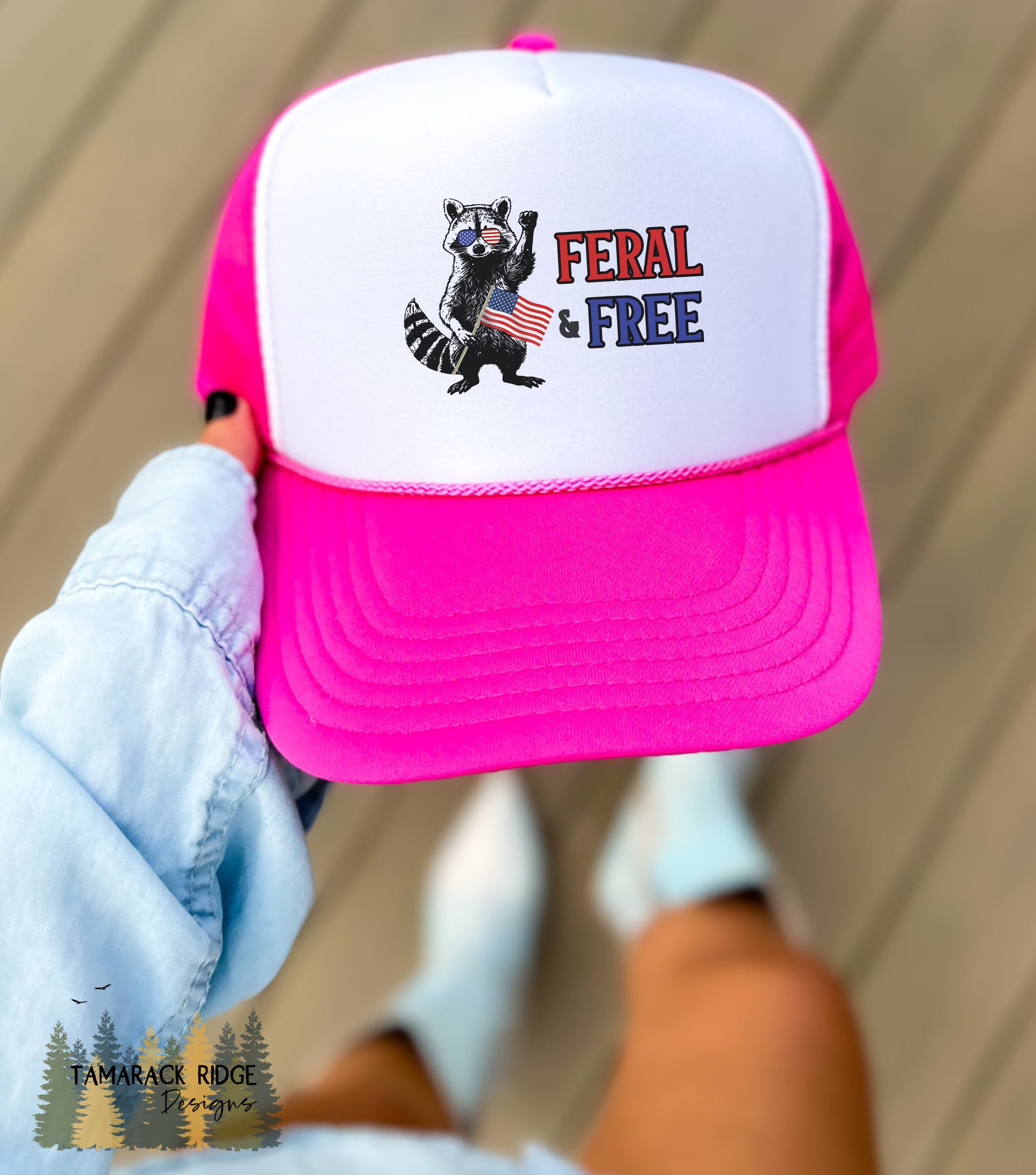 Feral and Free Unisex 4th of July Trucker Hat