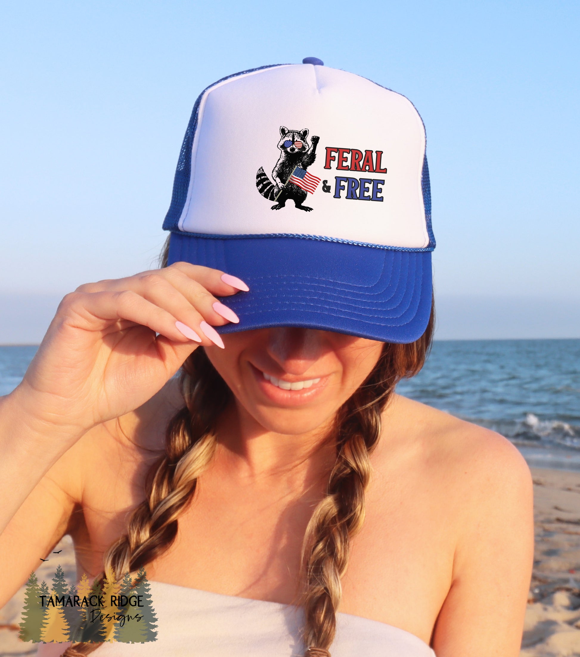 Feral and Free Unisex 4th of July Trucker Hat