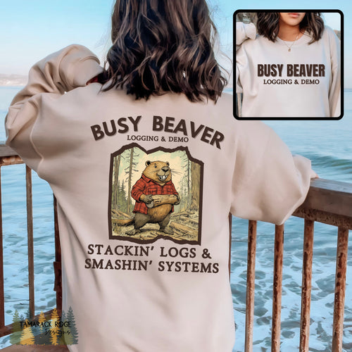 Busy Beaver Feminist Crewneck Sweatshirt