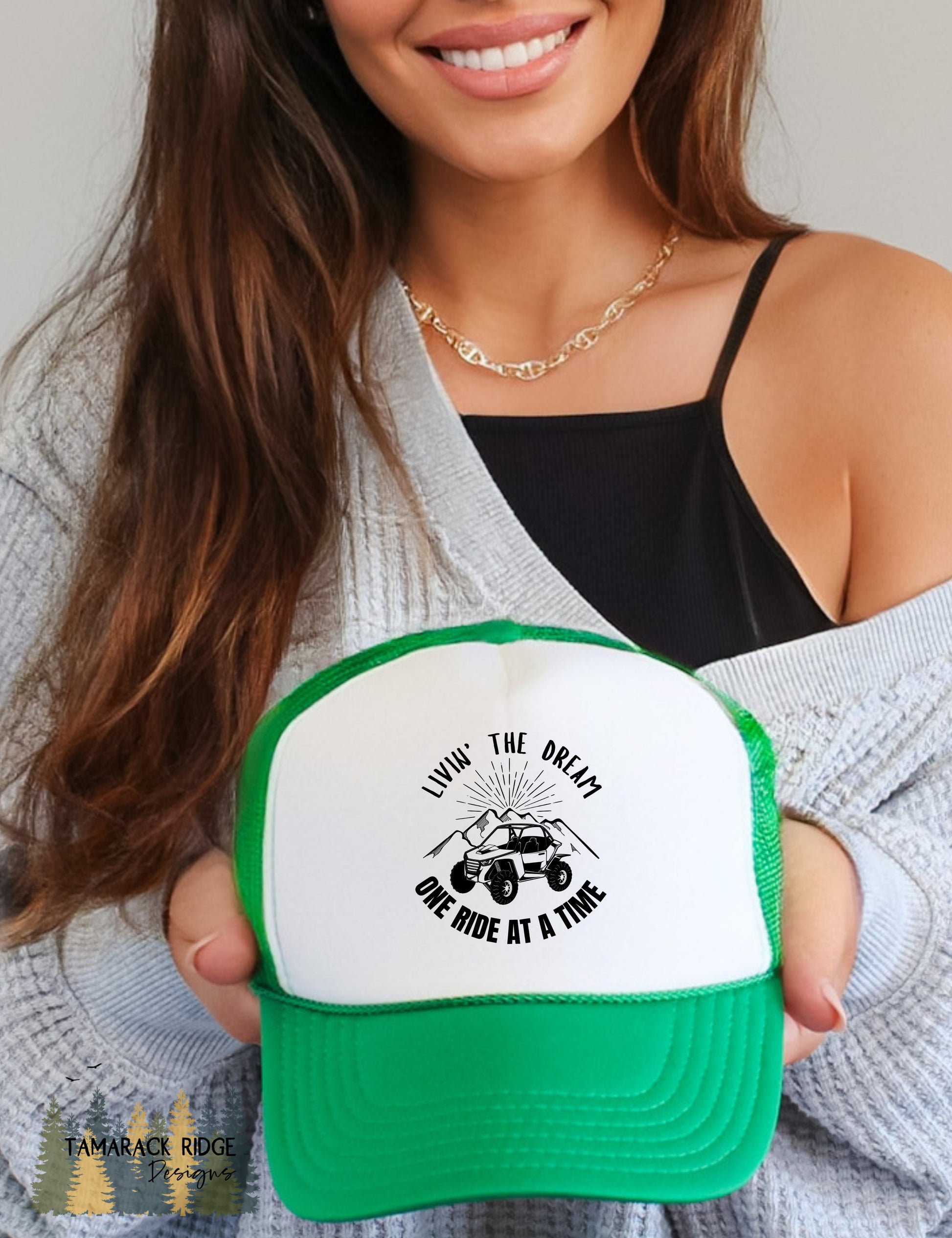 Livin' the Dream, One Ride at a Time ATV Trucker Hat