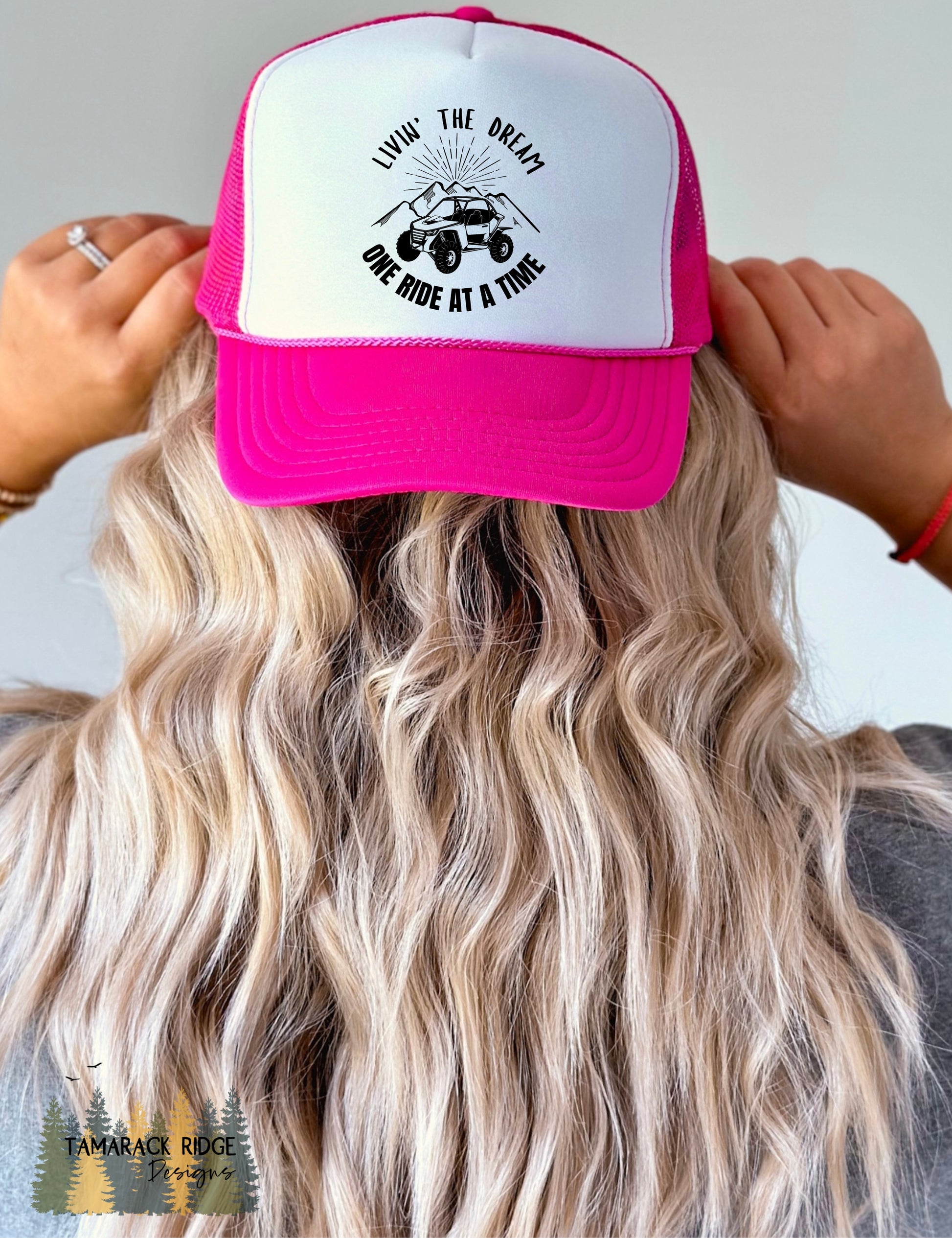 Livin' the Dream, One Ride at a Time ATV Trucker Hat