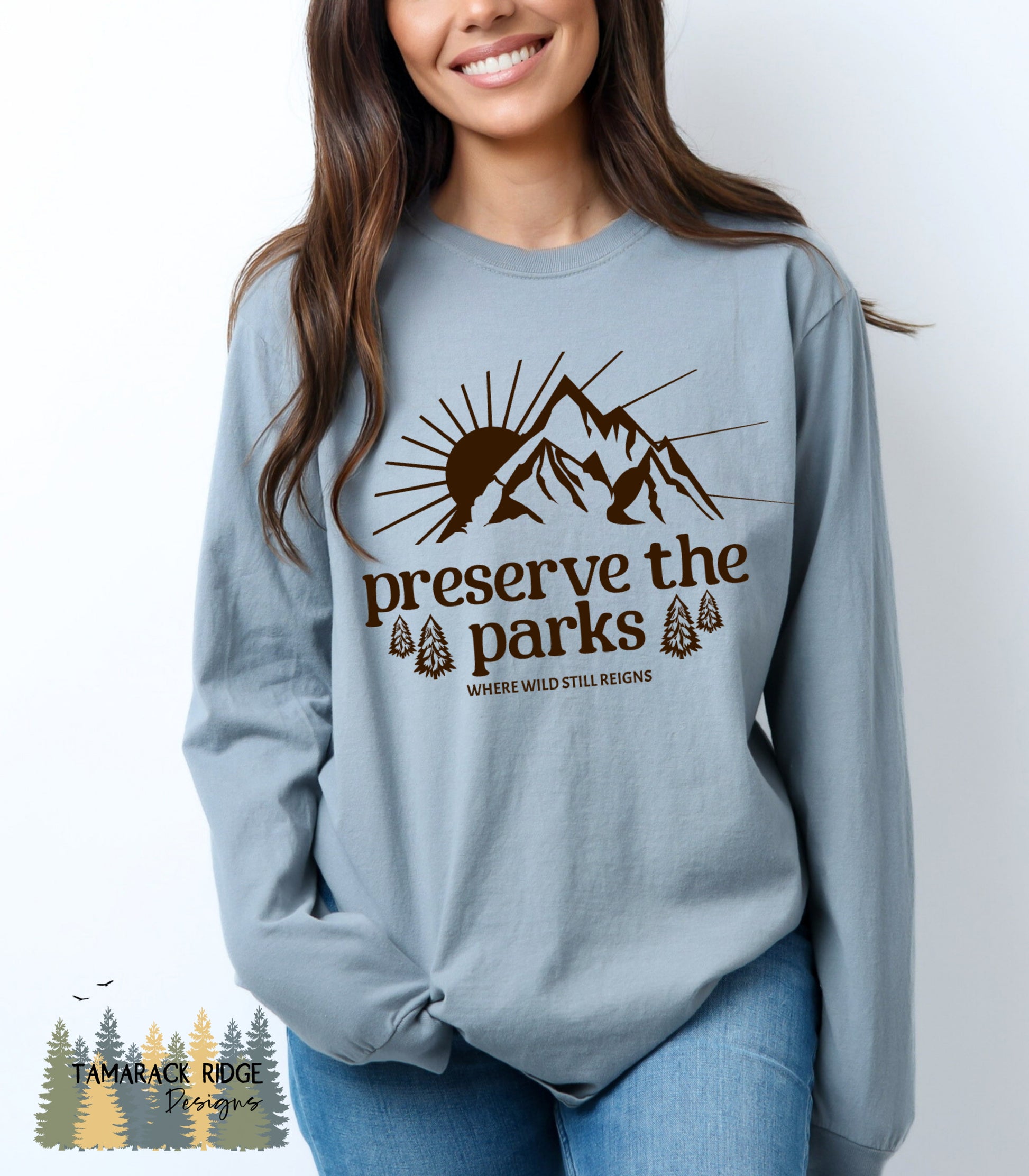 Protect Our Parks National Park Resist Long Sleeve T-Shirt Preserve the Parks Hands Off Environment Activist No Kings in America Earth Day