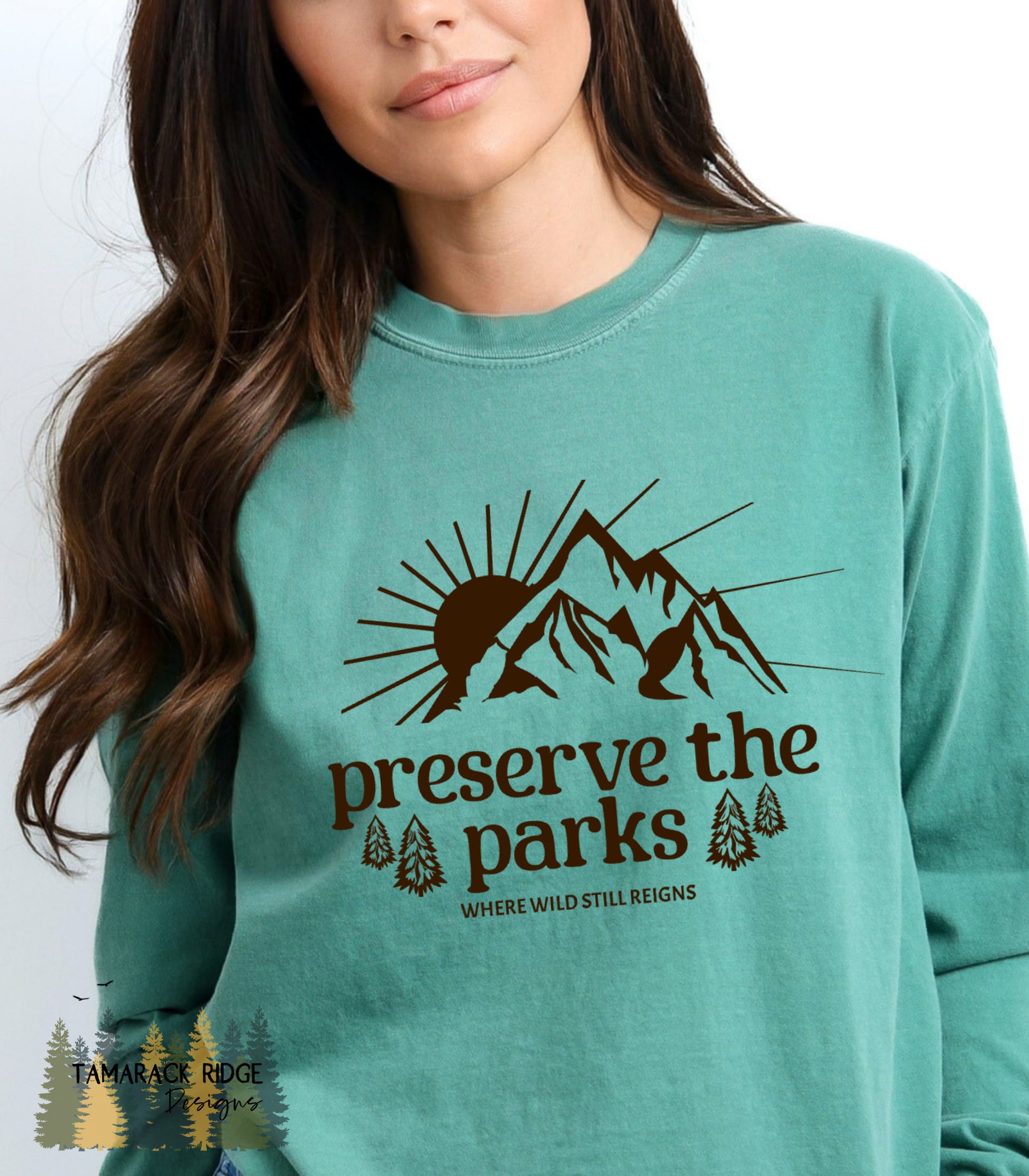 Protect Our Parks National Park Resist Long Sleeve T-Shirt Preserve the Parks Hands Off Environment Activist No Kings in America Earth Day