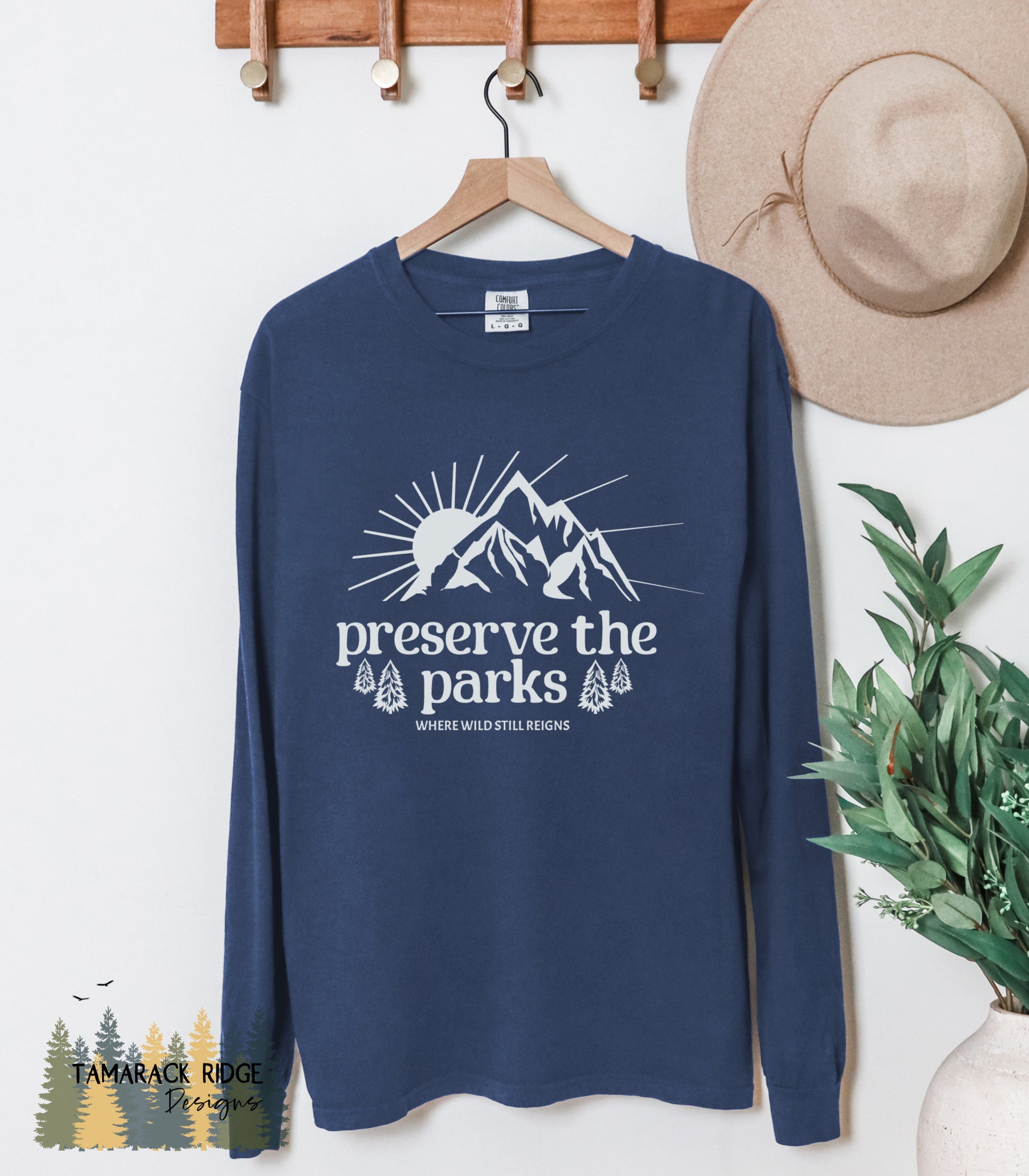 Protect Our Parks National Park Resist Long Sleeve T-Shirt Preserve the Parks Hands Off Environment Activist No Kings in America Earth Day