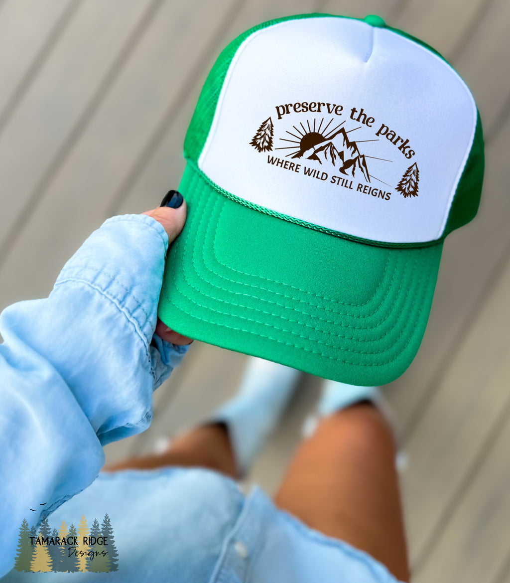 Protect Our Parks National Parks Resist Unisex Trucker Hat Hands Off Preserve the Parks Protest Hat Resistance Dad Hiking Hat Subtle FDT Hat