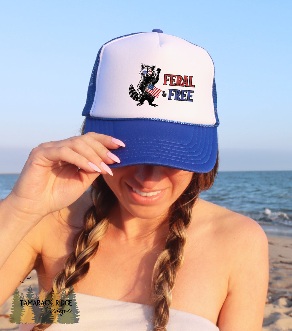 Feral and Free Unisex 4th of July Trucker Hat