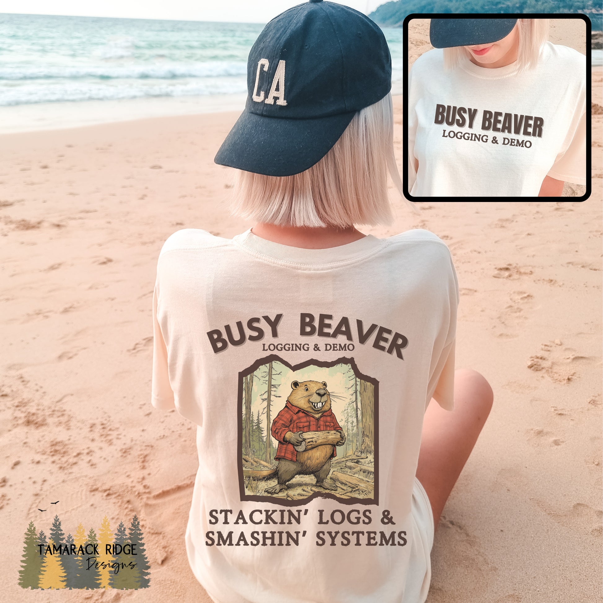 Busy Beaver Feminist T-Shirt