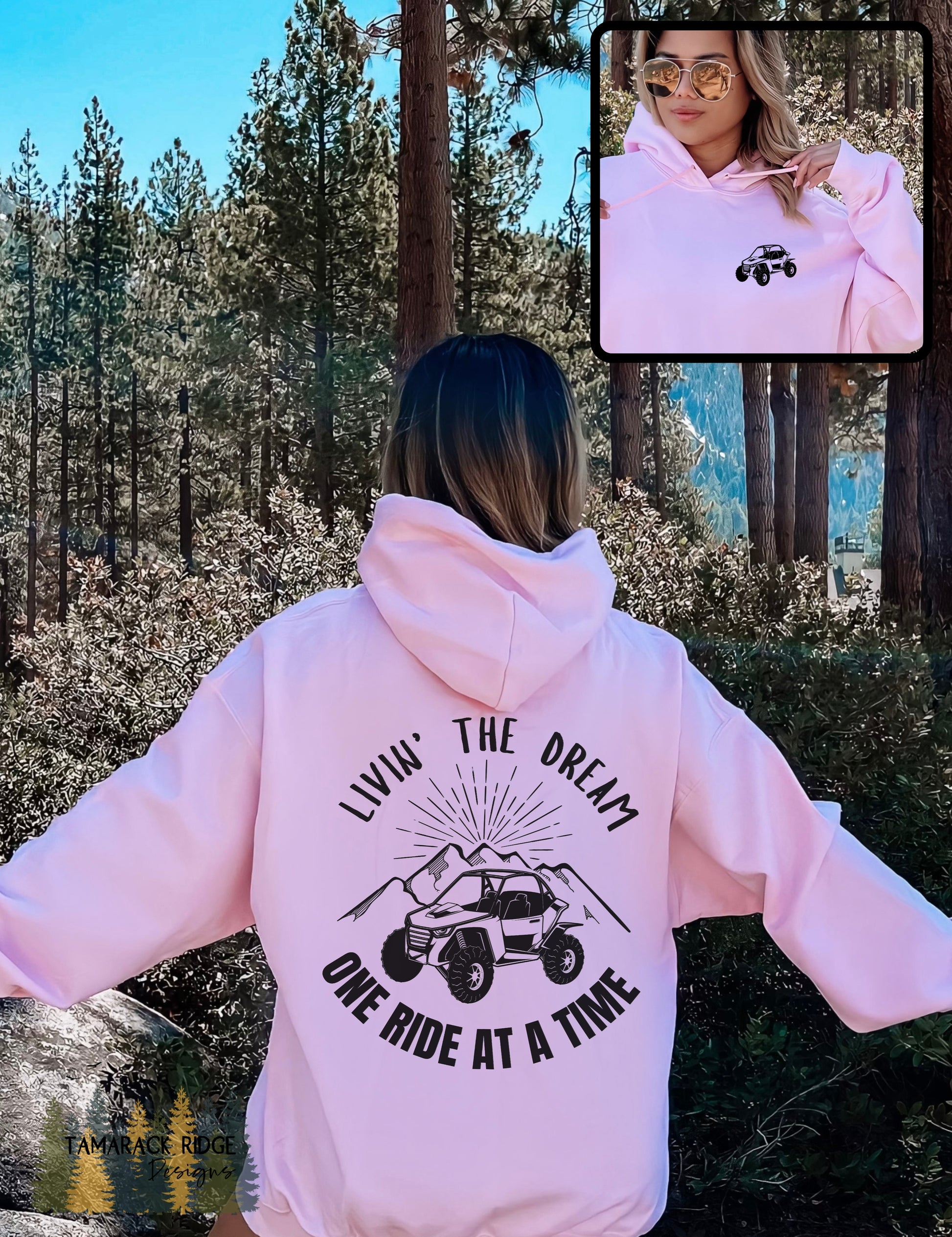 Livin' the Dream, One Ride at a Time Unisex Hoodie