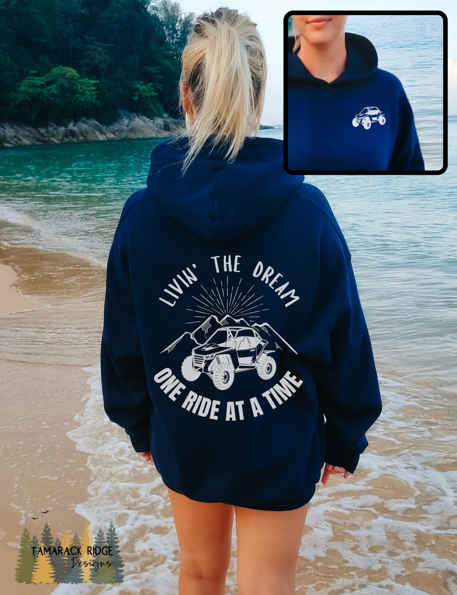 Livin' the Dream, One Ride at a Time Unisex Hoodie