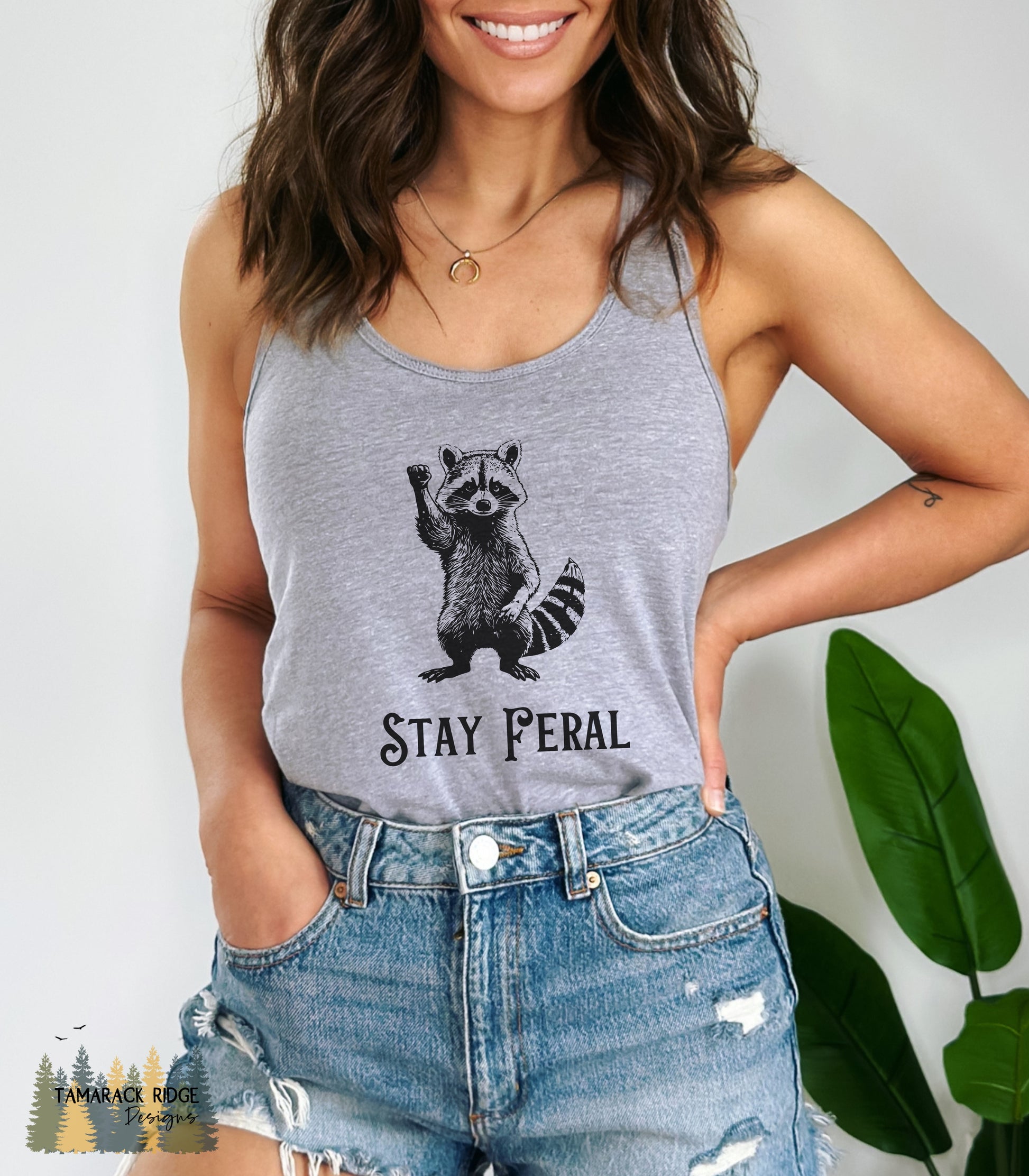 Stay Feral Racerback Tank Top