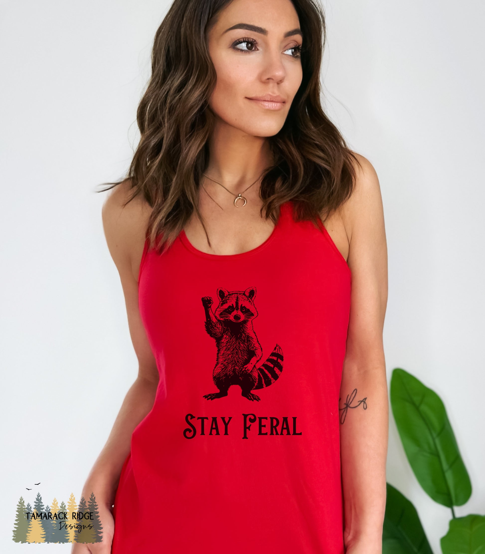 Stay Feral Racerback Tank Top