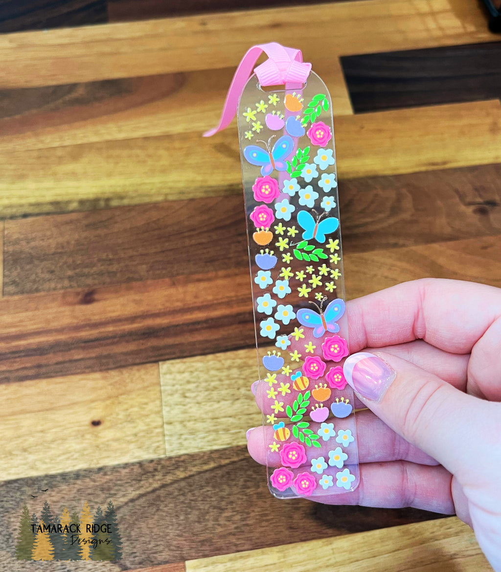 Petal Party Acrylic Bookmark