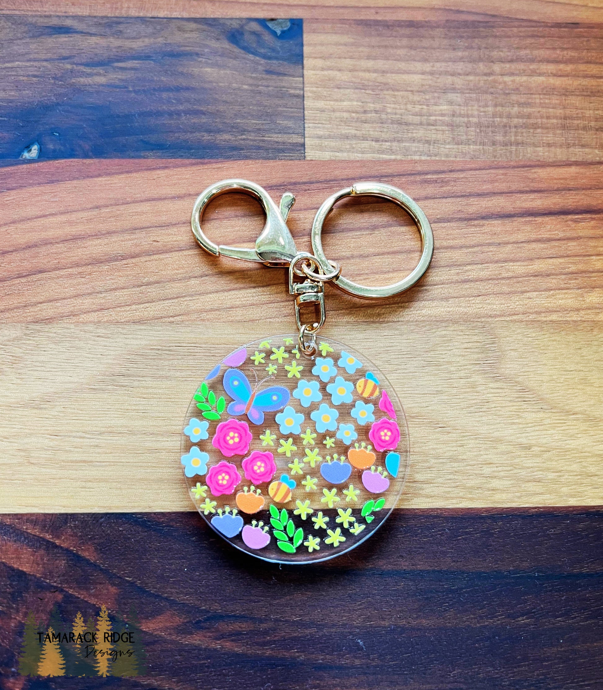 Petal Party Acrylic Keychain