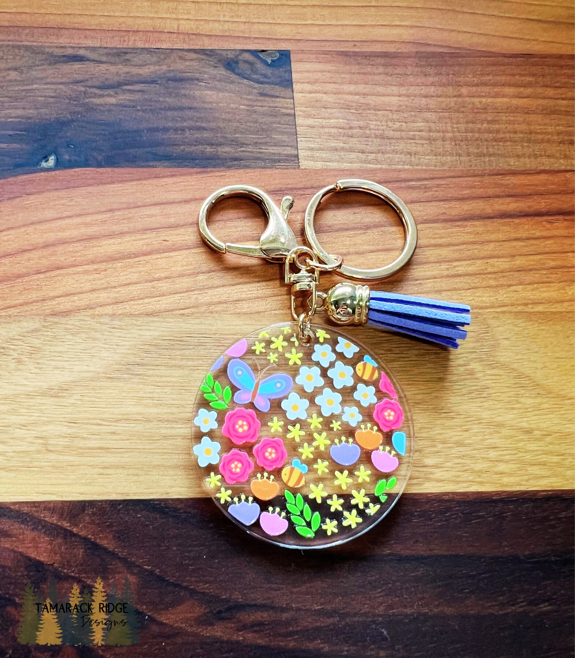 Petal Party Acrylic Keychain