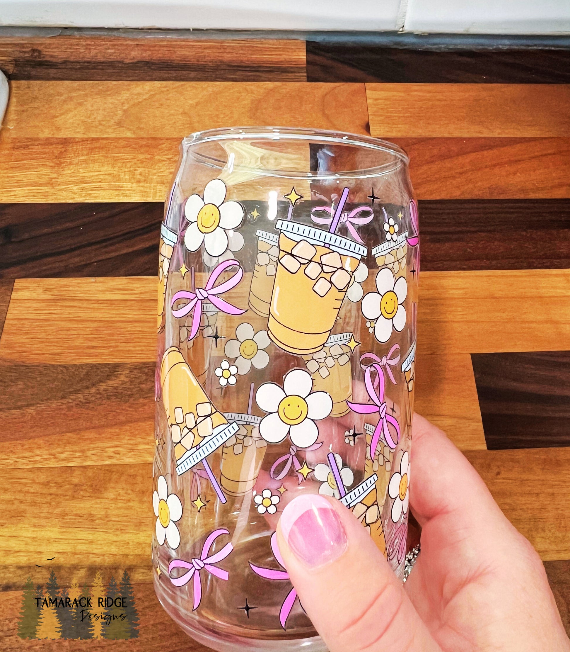 Soft Girl Roast Glass Tumbler with Lid and Straw