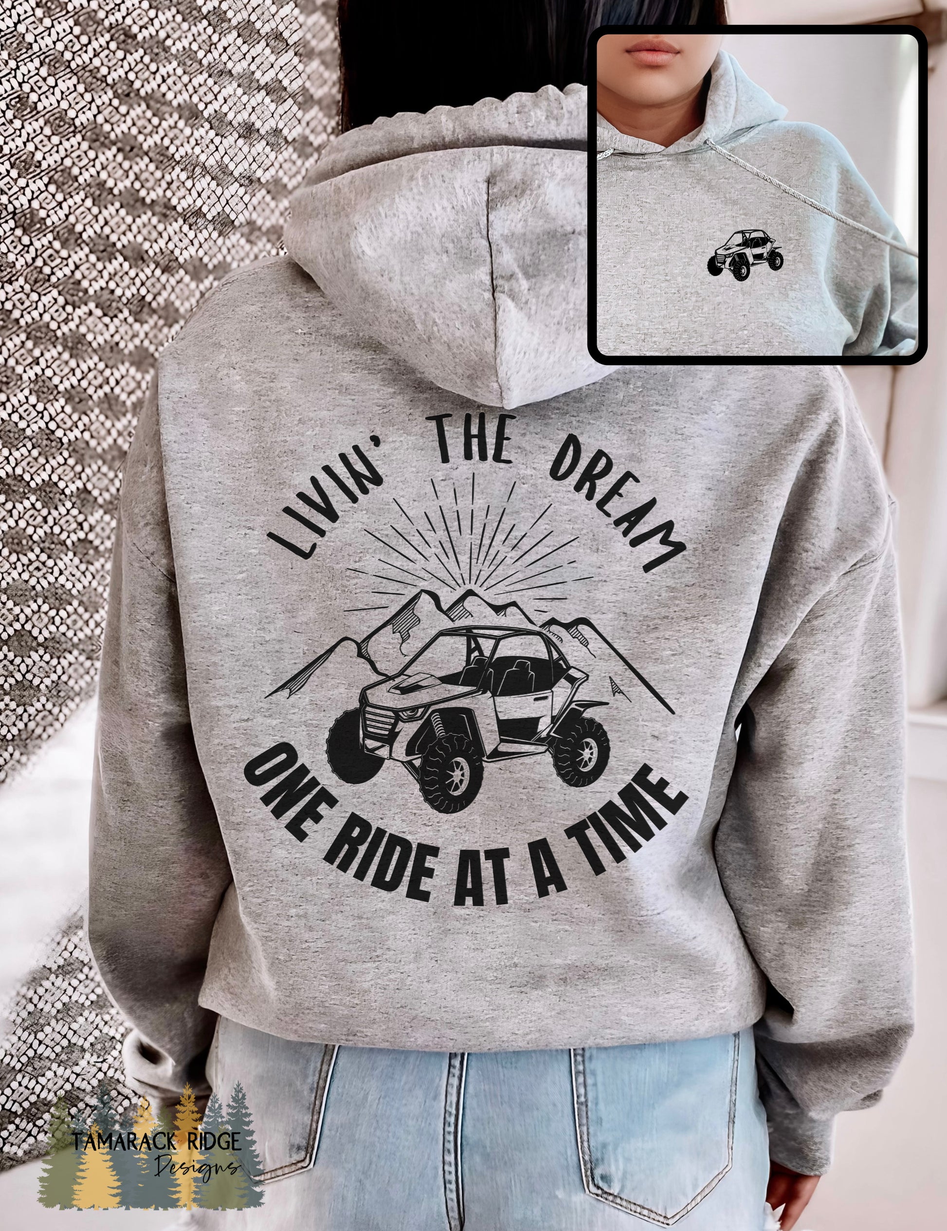 Livin' the Dream, One Ride at a Time Unisex Hoodie
