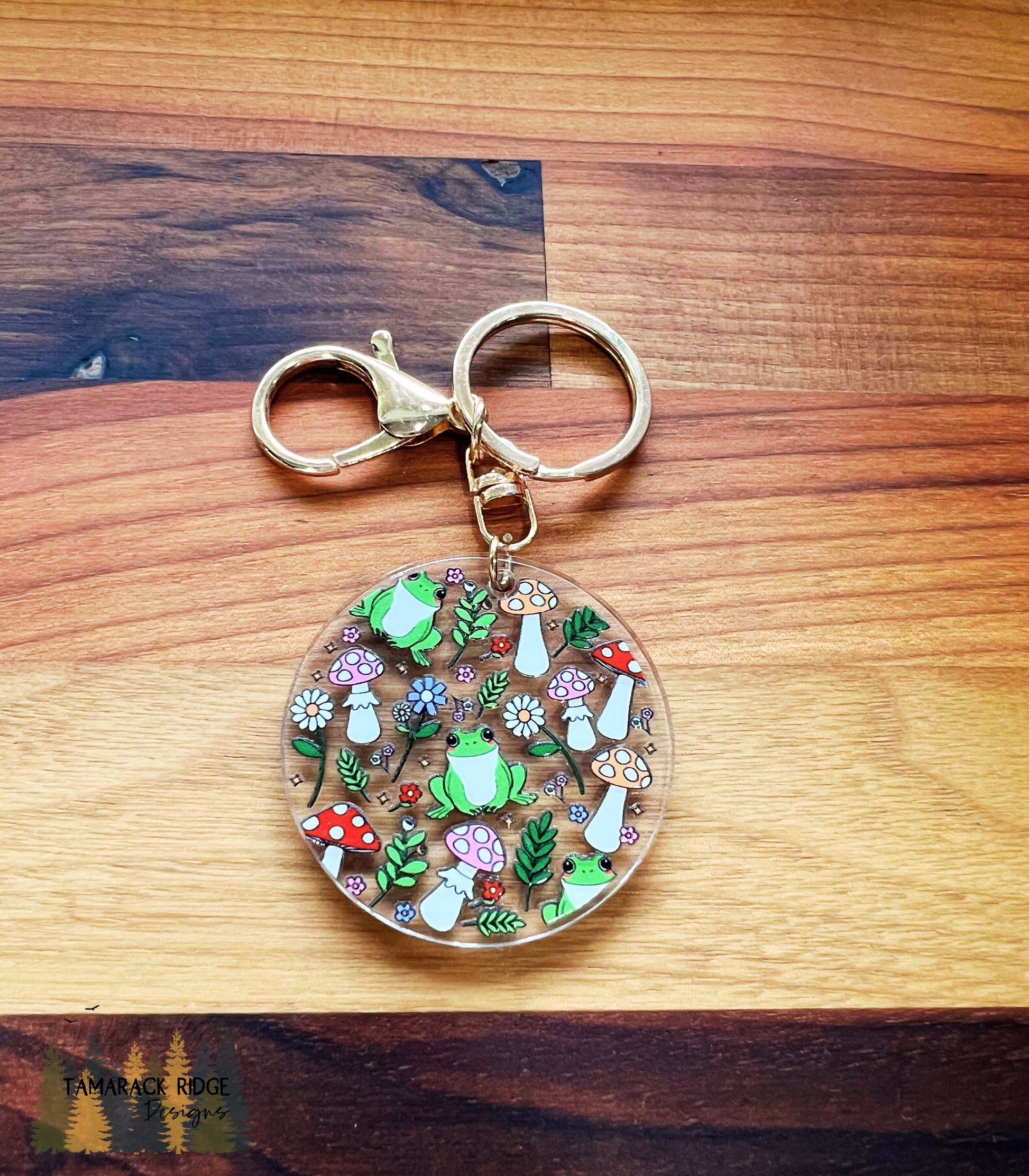 Toadally Unbothered Acrylic Keychain