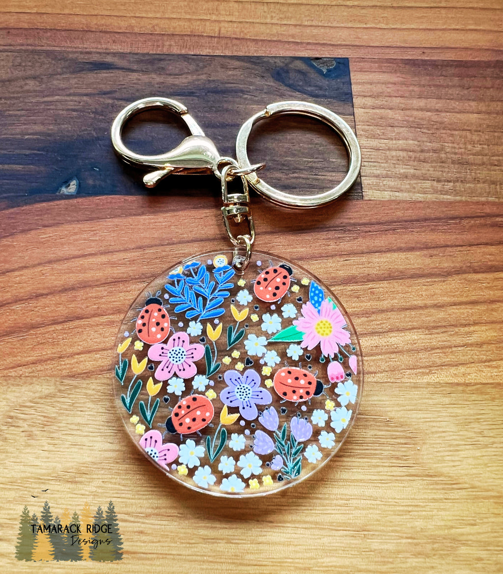 Untamed Meadow Acrylic Keychain