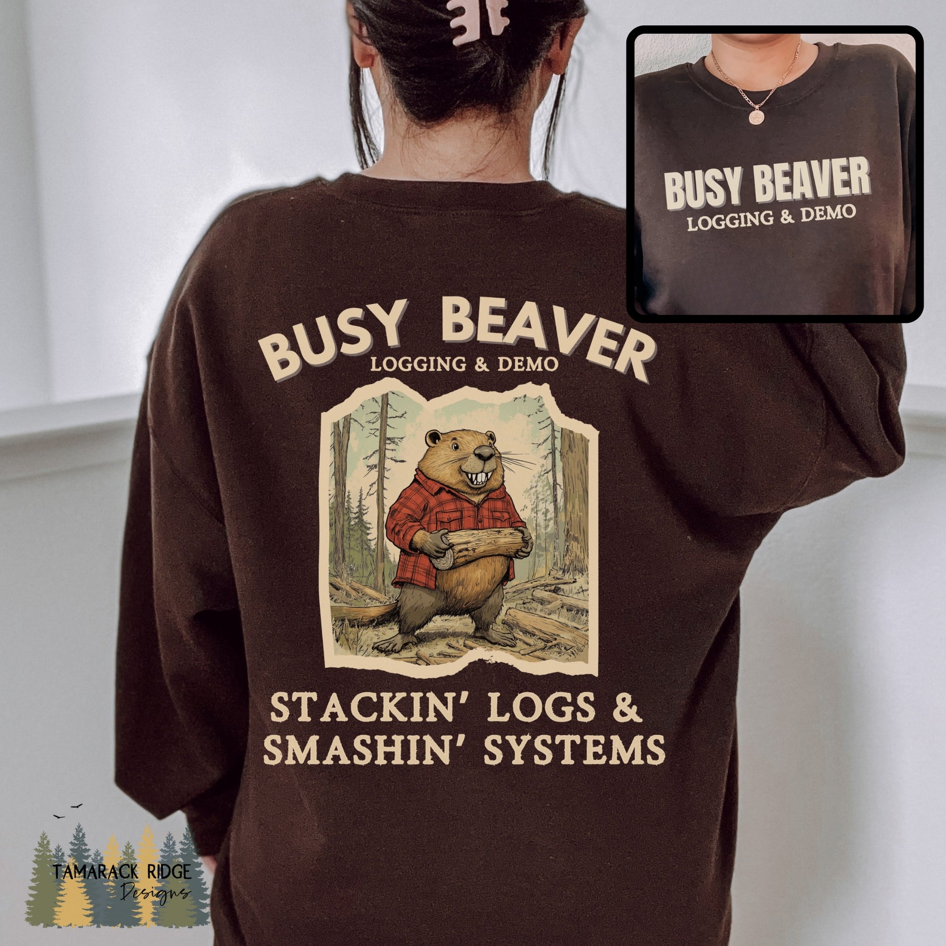 Busy Beaver Feminist Crewneck Sweatshirt