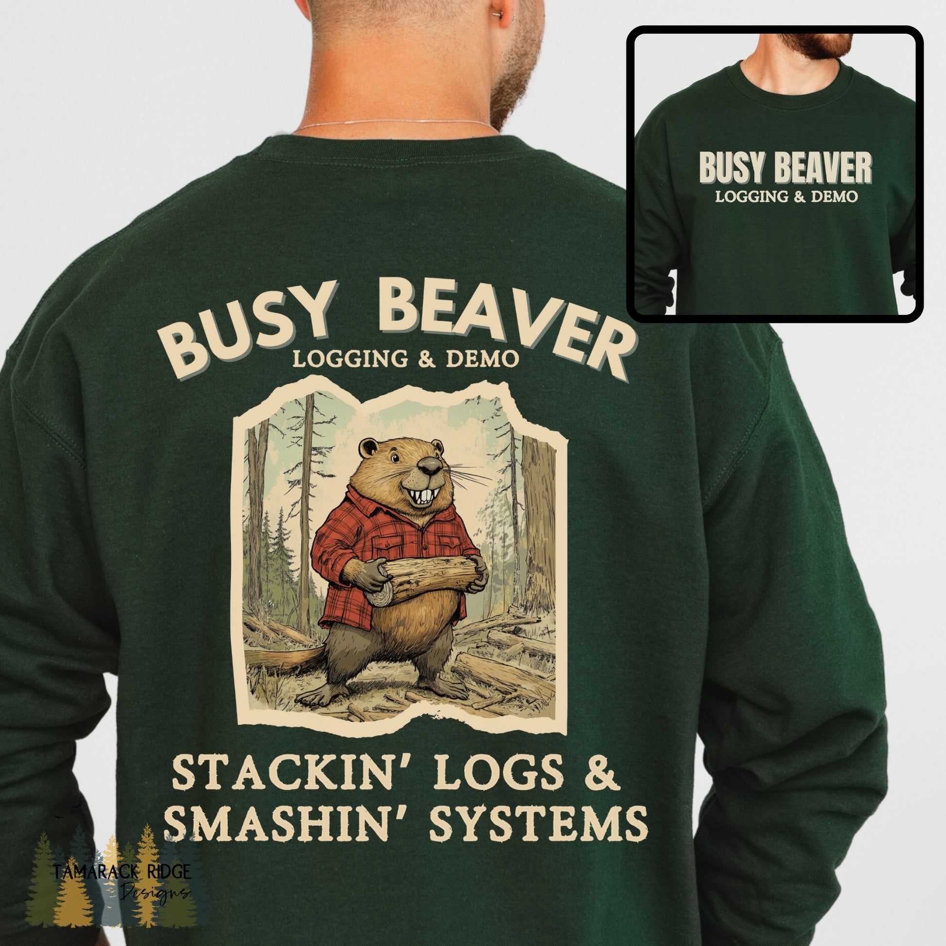 Busy Beaver Feminist Crewneck Sweatshirt