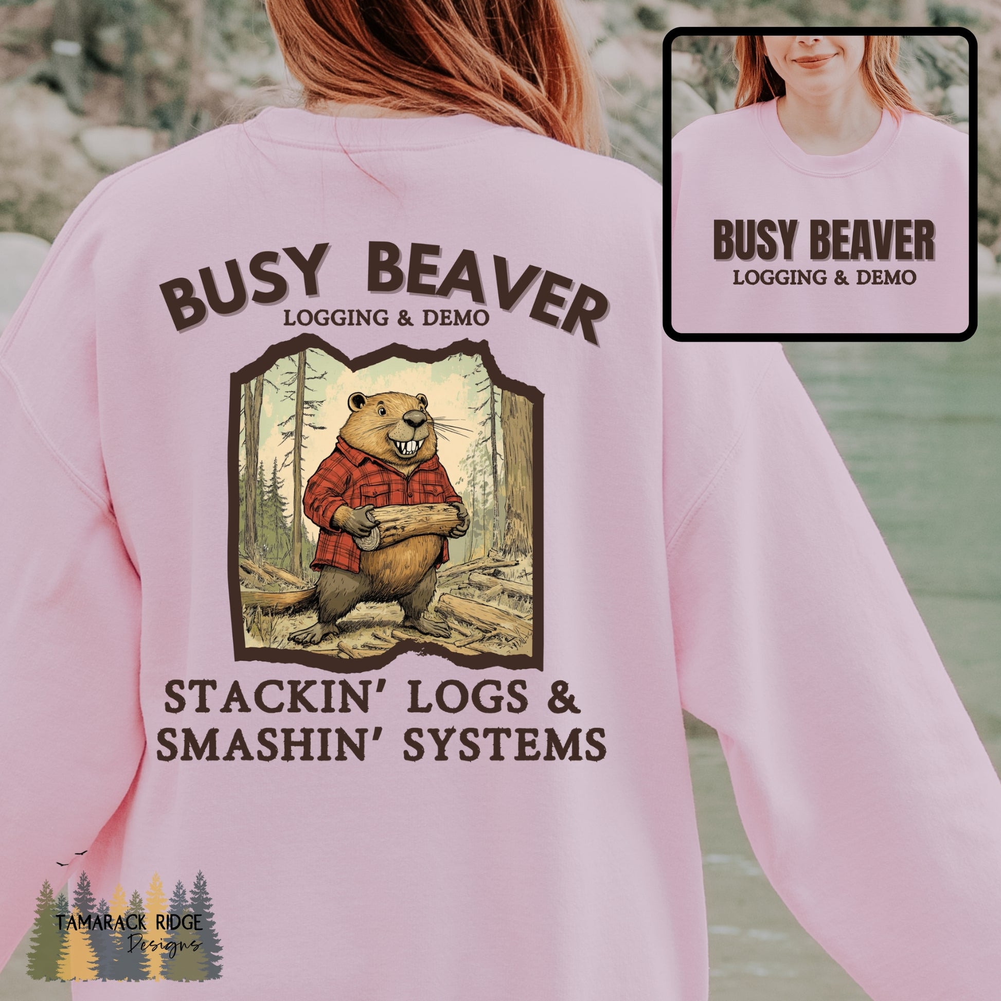 Busy Beaver Feminist Crewneck Sweatshirt