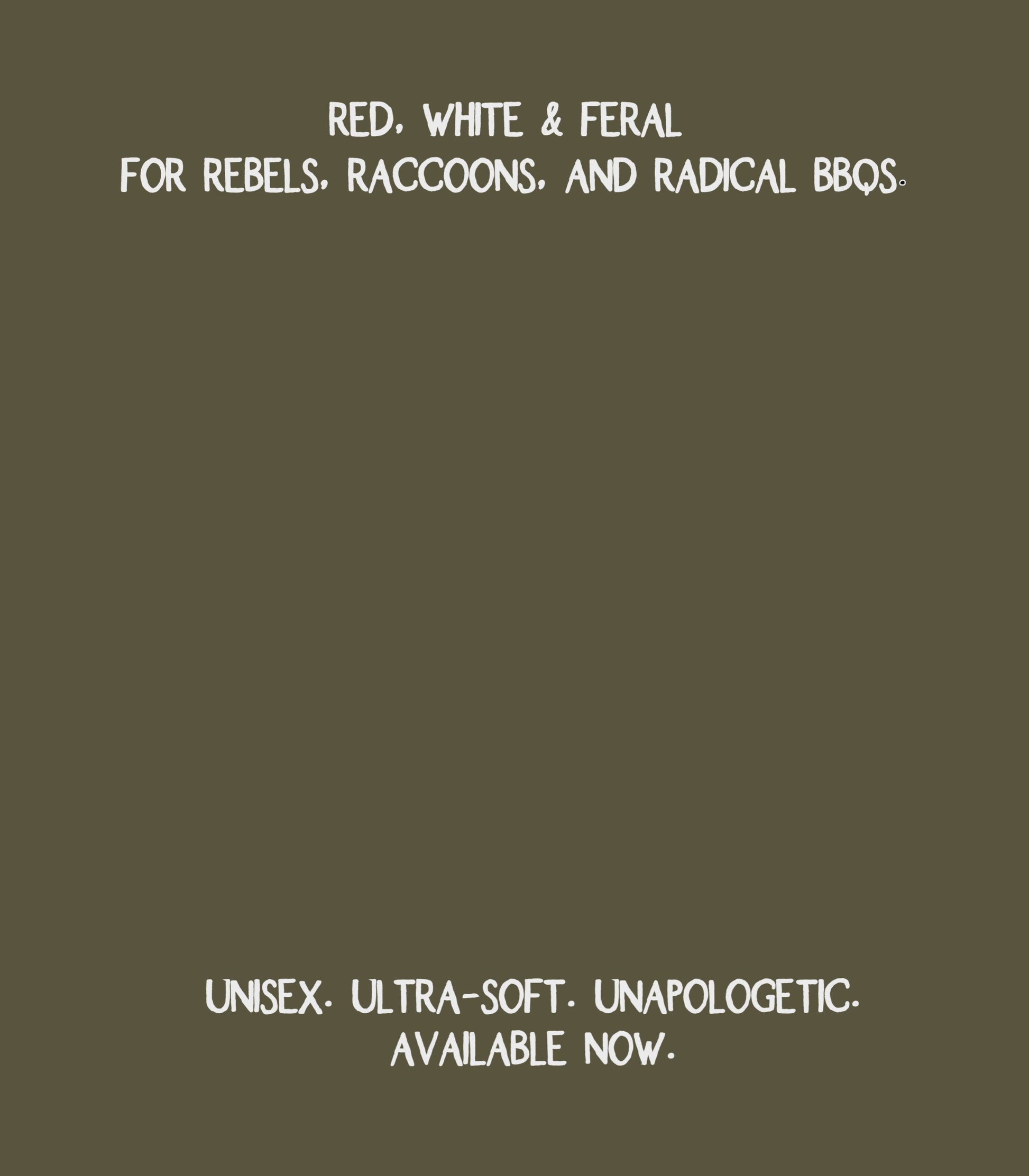 Red White and Feral Raccoon Patriotic TShirt